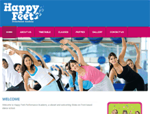 Tablet Screenshot of happyfeetpa.co.uk